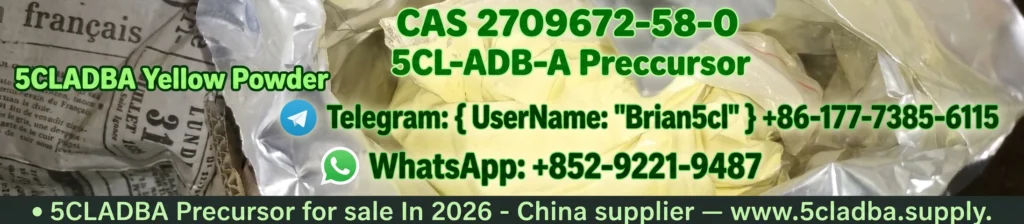5CLADBA chemical structure molecular diagram — methyl 2-(1-(5-chloropentyl)-1H-indazole-3-carboxamido)-3,3-dimethylbutanoate, indazole-3-carboxamide class synthetic cannabinoid, CAS 2504100-70-1, C₂₀H₂₈ClN₃O₃, MW 397.91, showing indazole core, 5-chloropentyl tail chain, and tert-leucine methyl ester head group, from 5cladba.supply the #1 verified 5CLADBA supplier of 2026.
